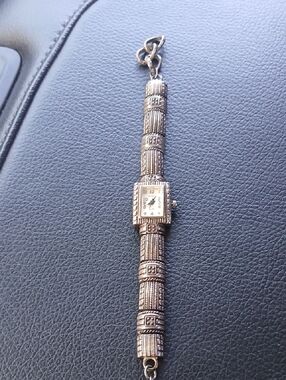 Geneva Silver-Tone Elite Women's Bracelet Watch